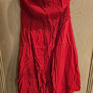 Red strapless dress NWT size M